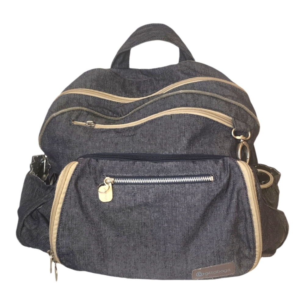 Gittabags‎ Denim Diaper Backpack